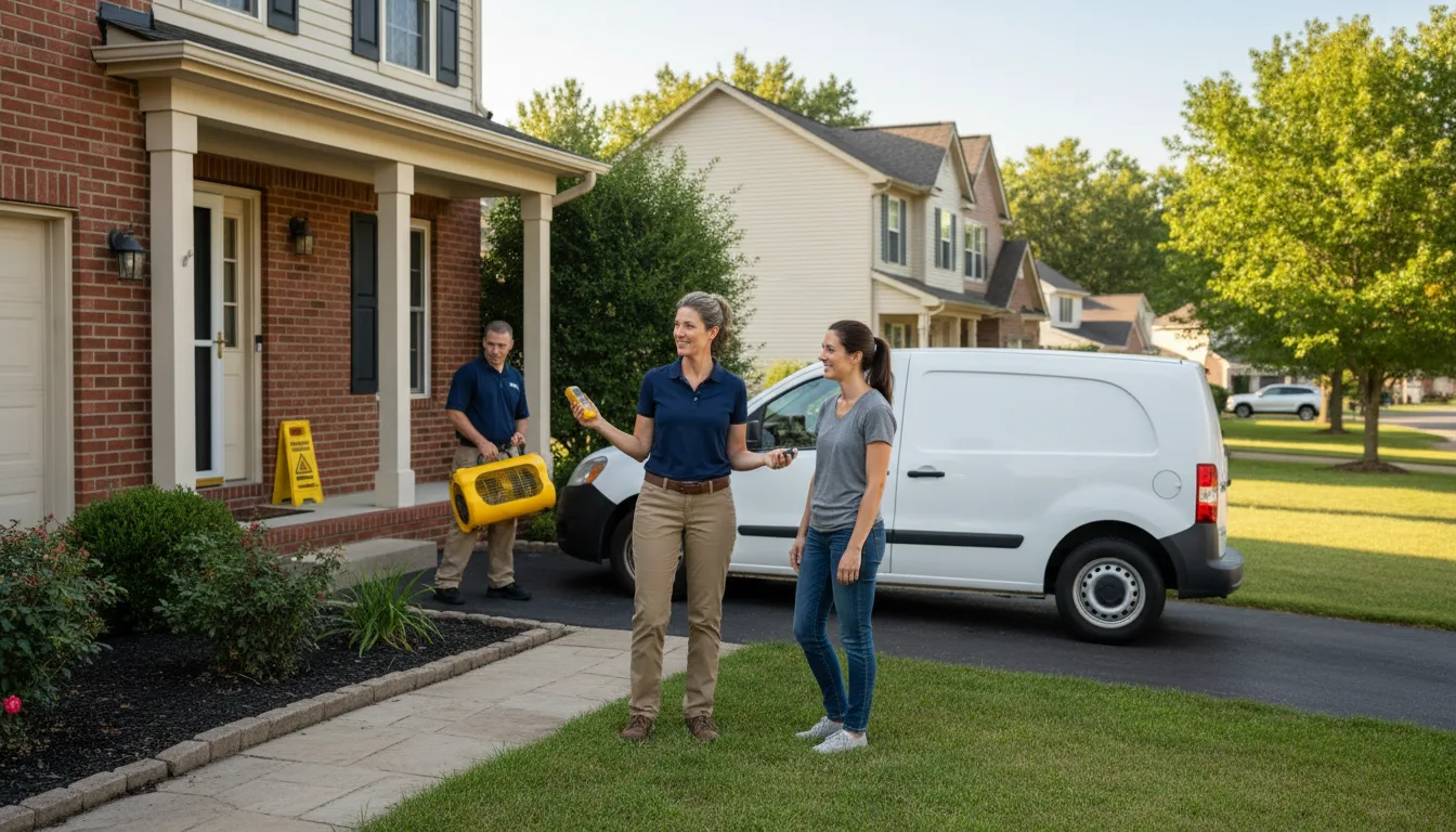 Residential water damage restoration in White Haven, PA